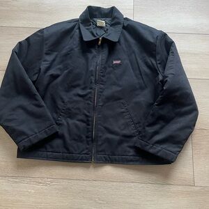 Men’s Vintage Dickies Black Lined Mechanic Work Jacket XL